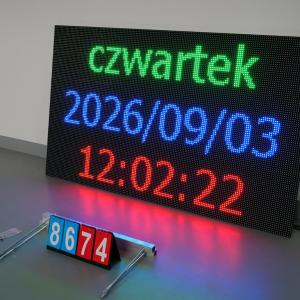 Tablica informacyjna LED OP10mm  96 × 160 cm (96x190 px)